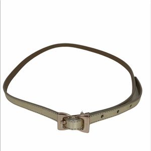 Talbots gold bow buckle belt